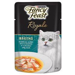 Fancy Feast Royale Broths Seabream, Surimi, Sole & Snapper 40gm Fancy Feast Royale Broths Seabream, Surimi, Sole & Snapper 40gm
