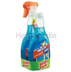Mr Muscle Kiwi Kleen Glass Cleaner Super Active 2x500ml Mr Muscle Kiwi Kleen Glass Cleaner Super Active 2x500ml