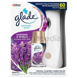 Glade 3in1 Automatic Spray Starter Lavender & Vanilla 1set Glade 3in1 Automatic Spray Starter Lavender & Vanilla 1set