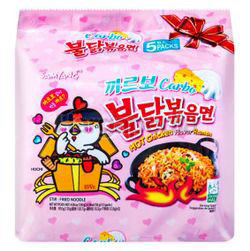Samyang Hot Chicken Ramen Carbonara 5x130gm Samyang Hot Chicken Ramen Carbonara 5x130gm