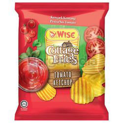 Wise Cottage Fries Potato Chips Tomato Ketchup 65gm Wise Cottage Fries Potato Chips Tomato Ketchup 65gm
