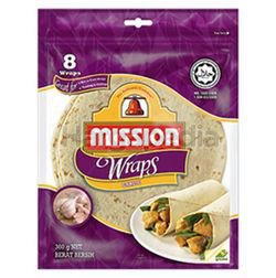 Mission Wraps 8 Wraps Garlic 360gm Mission Wraps 8 Wraps Garlic 360gm