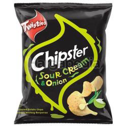 Twisties Chipster Sour Cream & Onion 60gm Twisties Chipster Sour Cream & Onion 60gm