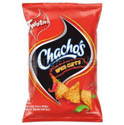 Twisties Chacho's Spicy Curry 185gm Twisties Chacho's Spicy Curry 185gm