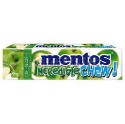 Mentos Incredible Chew Green Apple 45gm Mentos Incredible Chew Green Apple 45gm