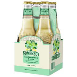 Somersby Elderflower Lime Cider Bottle 4x330ml Somersby Elderflower Lime Cider Bottle 4x330ml