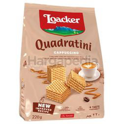 Loacker Quadratini Wafer Cappuccino 220gm Loacker Quadratini Wafer Cappuccino 220gm