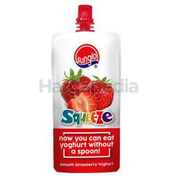 Sunglo Squeeze Smooth Strawberry Yogurt 120gm Sunglo Squeeze Smooth Strawberry Yogurt 120gm