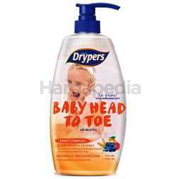 Drypers Baby Head to Toe Fruit Complex 750ml Drypers Baby Head to Toe Fruit Complex 750ml