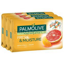 Palmolive Naturals Bath Soap Fresh & Moisture 3x80gm Palmolive Naturals Bath Soap Fresh & Moisture 3x80gm