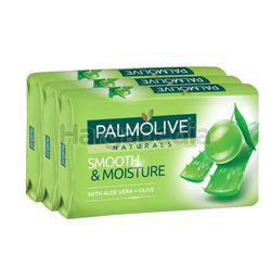 Palmolive Naturals Bath Soap Smooth & Moisture 3x80gm Palmolive Naturals Bath Soap Smooth & Moisture 3x80gm