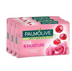 Palmolive Naturals Bath Soap Soft & Moisture 3x80gm Palmolive Naturals Bath Soap Soft & Moisture 3x80gm