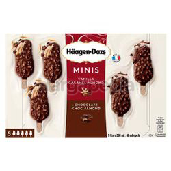 Haagen-Dazs Mini Vanilla Caramel Almond & Chocolate Choc Almond 5x40ml Haagen-Dazs Mini Vanilla Caramel Almond & Chocolate Choc Almond 5x40ml