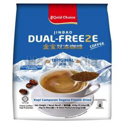 Gold Choice Jin Bao Dual-Freeze Original Coffee 18x25gm Gold Choice Jin Bao Dual-Freeze Original Coffee 18x25gm