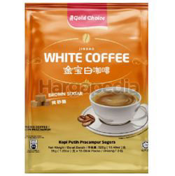 Gold Choice Jin Bao White Coffee Brown Sugar 15x35gm Gold Choice Jin Bao White Coffee Brown Sugar 15x35gm