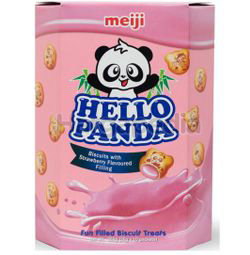 Meiji Hello Panda Coated Biscuit Strawberry 260gm Meiji Hello Panda Coated Biscuit Strawberry 260gm
