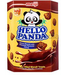 Meiji Hello Panda Coated Biscuit Double Chocolate 260gm Meiji Hello Panda Coated Biscuit Double Chocolate 260gm