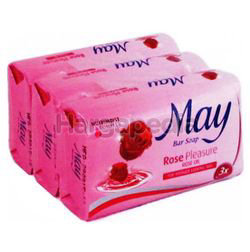 May Bar Soap Rose Pleasure 3x85gm May Bar Soap Rose Pleasure 3x85gm
