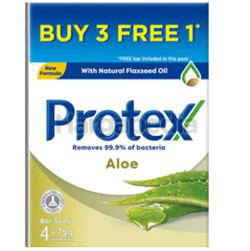 Protex Bar Soap Aloe (3+1)x75gm Protex Bar Soap Aloe (3+1)x75gm