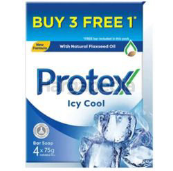 Protex Bar Soap Icy Cool (3+1)x75gm Protex Bar Soap Icy Cool (3+1)x75gm