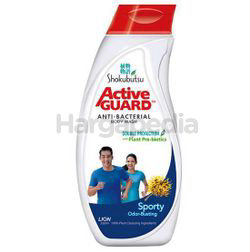 Shokubutsu Active Guard Anti-Bacterial Shower Foam Sporty 220ml Shokubutsu Active Guard Anti-Bacterial Shower Foam Sporty 220ml
