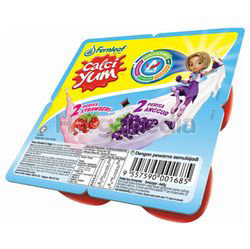 Calci Yum Yogurt Strawberry Grape 4x60gm Calci Yum Yogurt Strawberry Grape 4x60gm