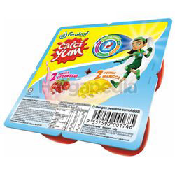 Calci Yum Yogurt Strawberry Mango 4x60gm Calci Yum Yogurt Strawberry Mango 4x60gm