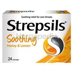 Strepsils Soothing Honey Lemon Lozenge 24s Strepsils Soothing Honey Lemon Lozenge 24s