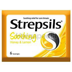 Strepsils Soothing Honey Lemon Lozenges 6s Strepsils Soothing Honey Lemon Lozenges 6s