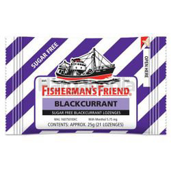 Fisherman's Friend Sugar Free Blackcurrant Lozenges 25gm Fisherman's Friend Sugar Free Blackcurrant Lozenges 25gm