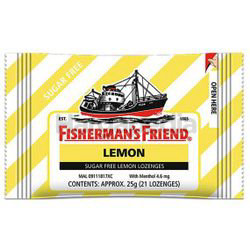 Fisherman's Friend Sugar Free Lemon Lozenges 25gm Fisherman's Friend Sugar Free Lemon Lozenges 25gm