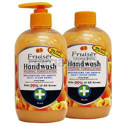Fruiser Moisturising Hand Wash Peach 2x500ml Fruiser Moisturising Hand Wash Peach 2x500ml