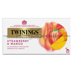 Twinings Strawberry & Mango Tea Bags 25x2gm Twinings Strawberry & Mango Tea Bags 25x2gm