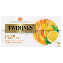 Twinings Lemon & Ginger Tea Bags 25x1.5gm Twinings Lemon & Ginger Tea Bags 25x1.5gm
