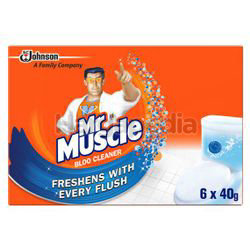 Mr Muscle Bloo Cleaner 6x40gm Mr Muscle Bloo Cleaner 6x40gm
