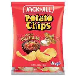 Jack N Jill Potato Chips Cili Salsa 8x15gm Jack N Jill Potato Chips Cili Salsa 8x15gm