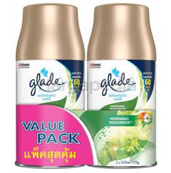 Glade Automatic Spray Refill Morning Freshness 2x175gm Glade Automatic Spray Refill Morning Freshness 2x175gm
