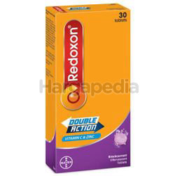 Redoxon Double Action Vitamin C & Zinc Effervescent Blackcurrant 30s Redoxon Double Action Vitamin C & Zinc Effervescent Blackcurrant 30s