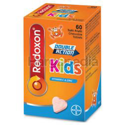 Redoxon Double Action Kids Chewable Tutti Fruitti 60s Redoxon Double Action Kids Chewable Tutti Fruitti 60s