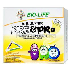 Bio-Life A.B. Junior Pre & Pro 50x2.3gm Bio-Life A.B. Junior Pre & Pro 50x2.3gm