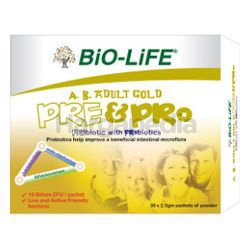 Bio-Life A.B. Adult Gold Pre & Pro 30x2.5gm Bio-Life A.B. Adult Gold Pre & Pro 30x2.5gm