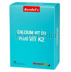 Kordel's Calcium + Vitamin D3 500iu + Vitamin K2 60mg 60s Kordel's Calcium + Vitamin D3 500iu + Vitamin K2 60mg 60s