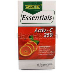 Appeton Essentials Activ-C Orange 250mg 60s Appeton Essentials Activ-C Orange 250mg 60s