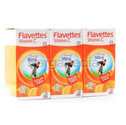 Flavettes C Vitamin C 500mg Sugar Free 3x50s Flavettes C Vitamin C 500mg Sugar Free 3x50s