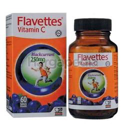 Flavettes C Vitamin C 250mg Blackcurrant 60s Flavettes C Vitamin C 250mg Blackcurrant 60s