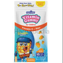 Super Kids Vita Gummy Vitamin C + Zinc Mango Flavour 15s Super Kids Vita Gummy Vitamin C + Zinc Mango Flavour 15s
