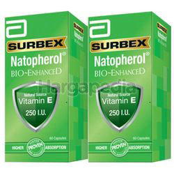 Surbex Natopherol Bio-Enhanced Vitamin E 250I.U 2x60s Surbex Natopherol Bio-Enhanced Vitamin E 250I.U 2x60s