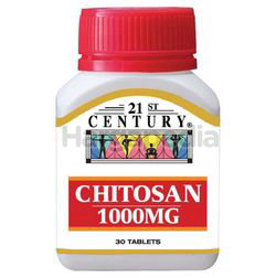 21st Century Chitosan 1000mg 30s 21st Century Chitosan 1000mg 30s