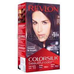 Revlon Colorsilk 20 Brown Black Hair Colour 1set Revlon Colorsilk 20 Brown Black Hair Colour 1set