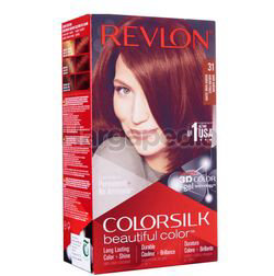 Revlon Colorsilk 31 Dark Auburn Hair Colour 1set Revlon Colorsilk 31 Dark Auburn Hair Colour 1set